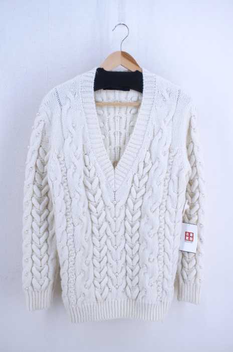 ZARA（ザラ） ビジュー付き ローゲージニット レディース トップス