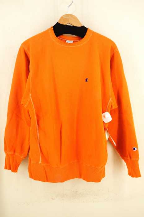 Champion （チャンピオン） 90S 刺繍タグ REVERSE WEAVE 目有り 製品染めスウェット メンズ トップス