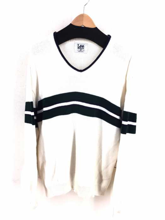 Lee SPORT（リースポーツ） USA製　90年代　Vネックコットンニット メンズ トップス