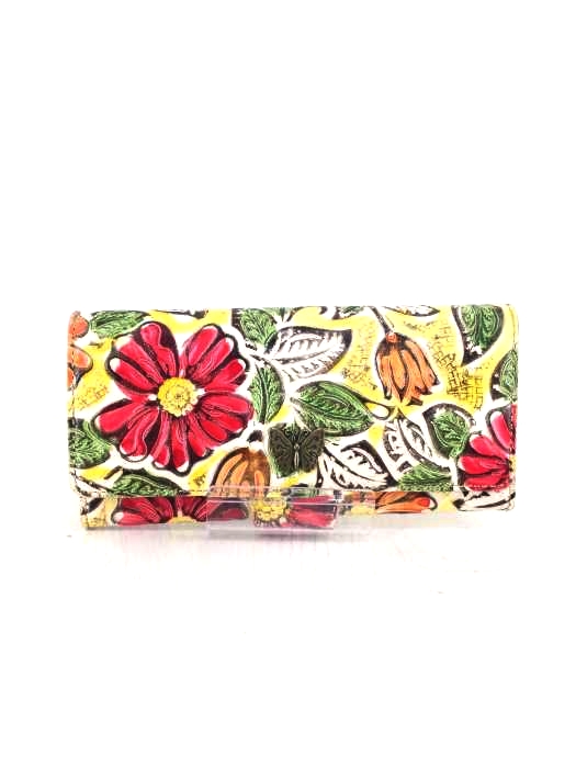アナスイ　ANNASUIロゴ　花柄　レザー　かぶさ長財布 アナスイ ANNASUIロゴ 花柄 レザー かぶさ長財布 アナスイ ANNASUIロゴ