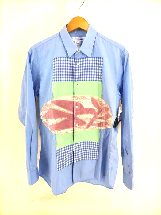 COMME des GARCONS SHIRT（コムデギャルソンシャツ） パッチワーク ボタンシャツ メンズ トップス