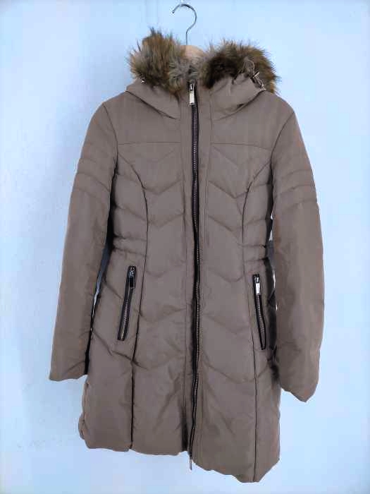 ZARA BASIC（ザラベーシック） ファー付きダウンコート レディース アウター