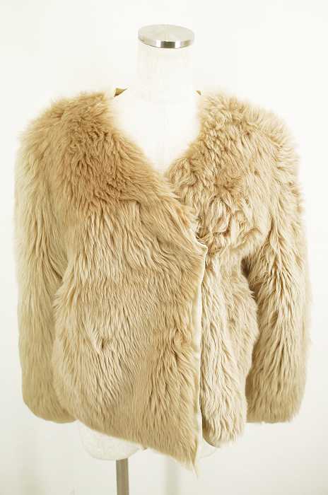 3.1 phillip lim (スリーワンフィリップリム) ノーカラーファー切替ジャケット レディース アウター
