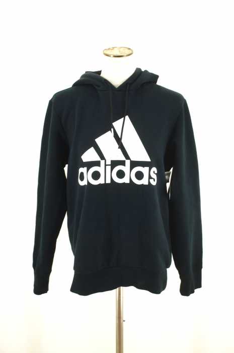 adidas （アディダス） ロゴ入りプルオーバーパーカー レディース トップス
