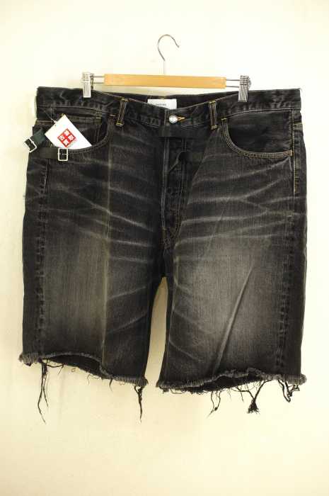 FACETASM （ファセッタズム） BUCKLED DENIM SHORT　切りっ放しデニムショートパンツ メンズ パンツ