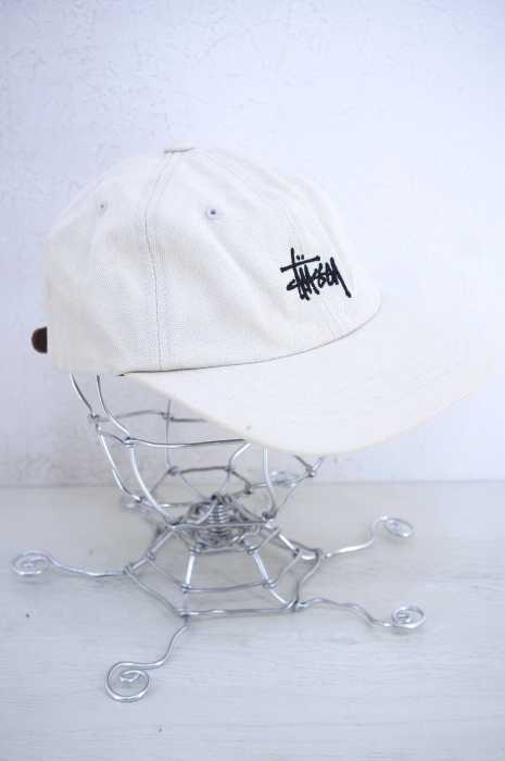 STUSSY （ステューシー） ロゴ刺繍キャンバスキャップ メンズ 帽子