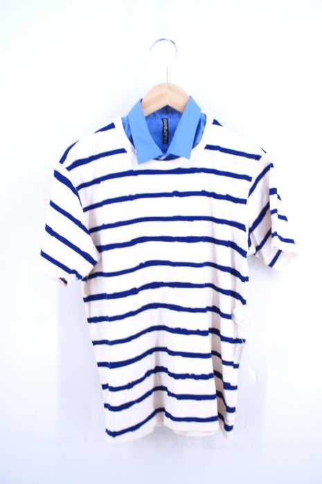 FRAPBOIS（フラボア） 付け襟ボーダーTシャツ メンズ トップス