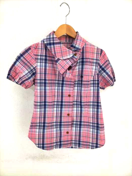 Vivienne Westwood RED LABEL（ヴィヴィアンウエストウッドレッドレーベル） オーブ刺繍 チェック柄ボタンシャツ レディース トップス