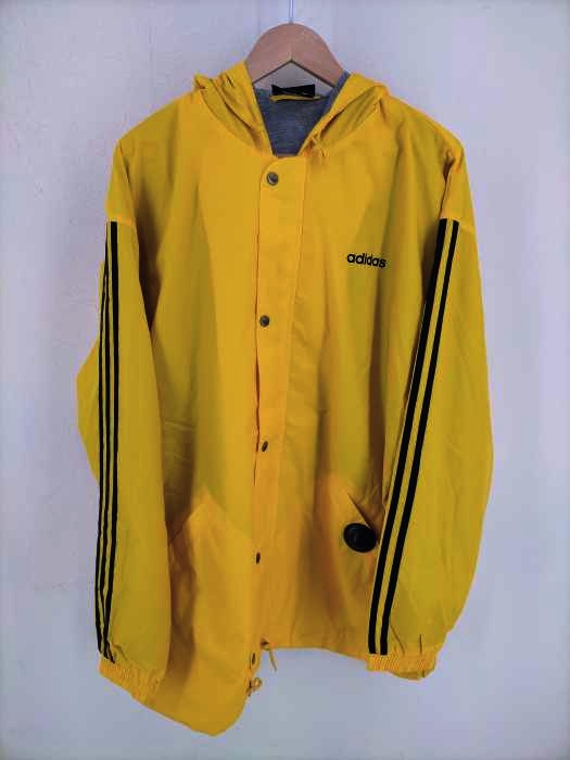 adidas(アディダス) 90S 万国旗タグ サイドラインロゴフーデッドコート メンズ アウター