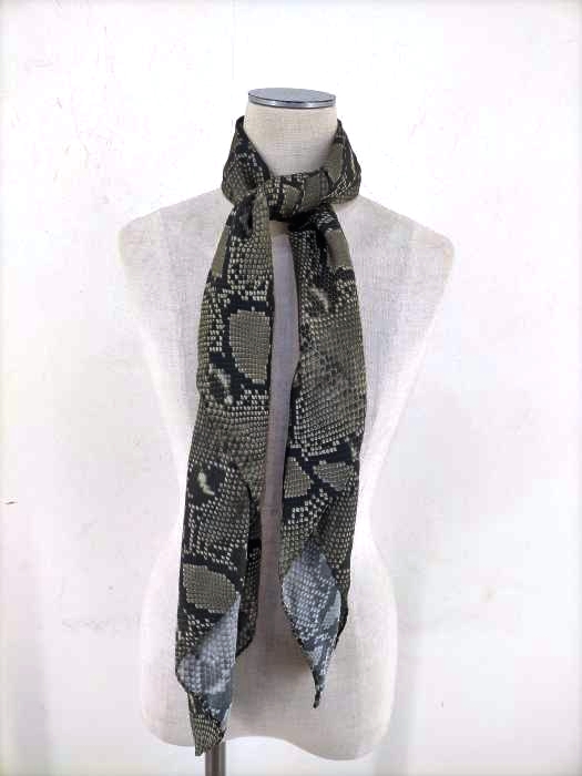 JOHN LAWRENCESULLIVAN（ジョンローレンスサリバン） 19AW PYTHON PRINTED SILK SCARF メンズ ファッション雑貨