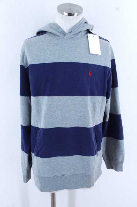 Polo by RALPH LAUREN (ポロバイラルフローレン) ボーダー刺繍プルオーバーパーカー メンズ トップス