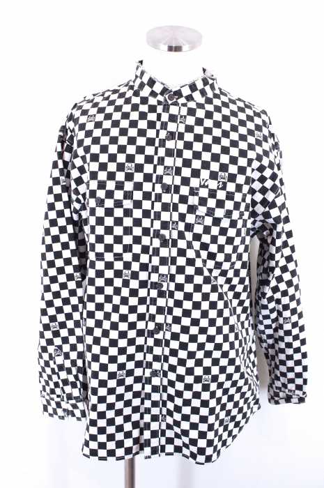 VANS （バンズ ） バンドカラーギンガムチェックスカルプリントシャツ メンズ トップス