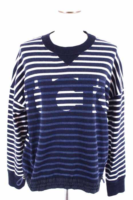 sacai luck （サカイラック） 14AW ボーダー柄スウェットカットソー レディース トップス
