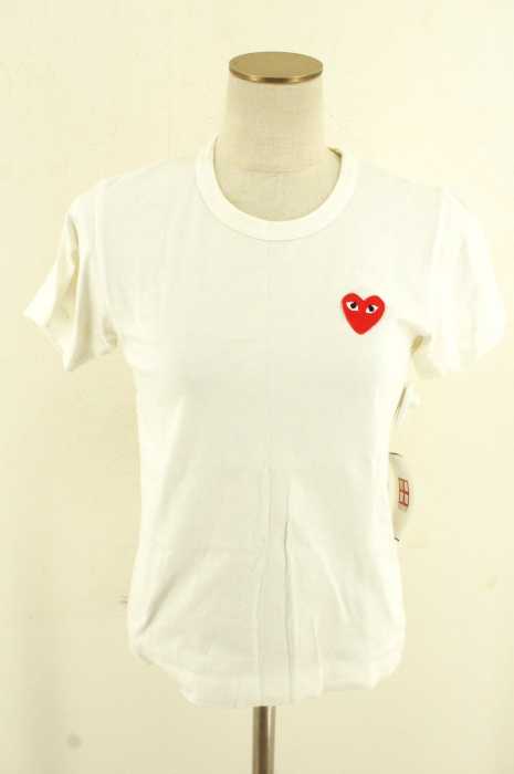 PLAY COMME des GARCONS (プレイコムデギャルソン) AD2002 ハートモチーフTシャツ レディース トップス