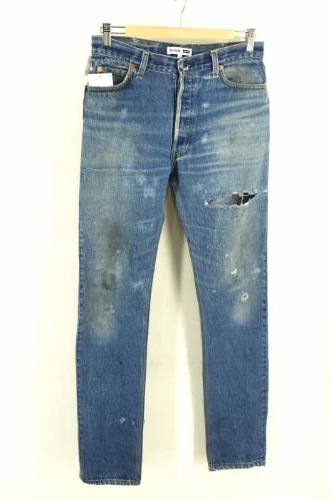 re/done　（リダン） SLIM STRAIGHT HEAVY DESTRUCTION メンズ パンツ