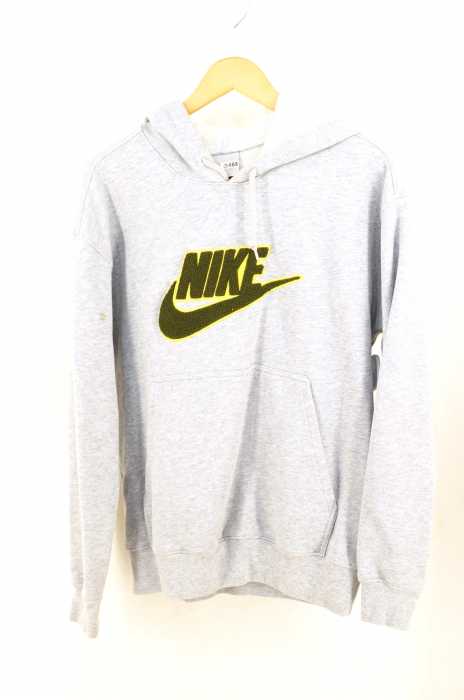 NIKE （ナイキ） フロッキーロゴ刺繍プルオーバーパーカー メンズ トップス