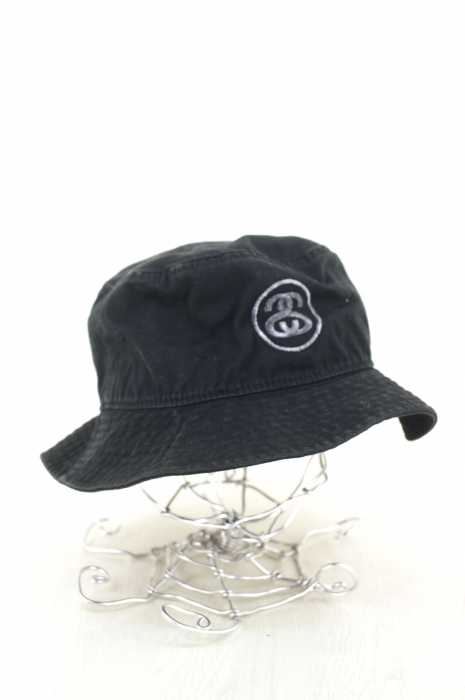 STUSSY (ステューシー) ロゴ刺繍バケットハット メンズ 帽子