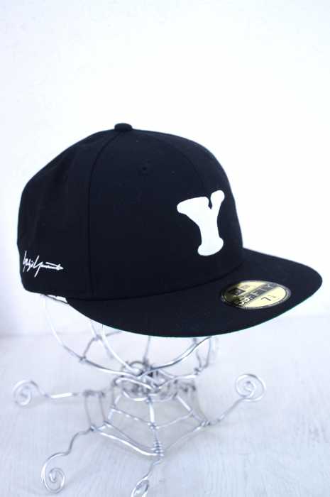 Yohji Yamamoto POUR HOMME × NEW ERA（ヨウジヤマモトプールオム ニューエラ） 59FIFTY LOGO BLK メンズ 帽子