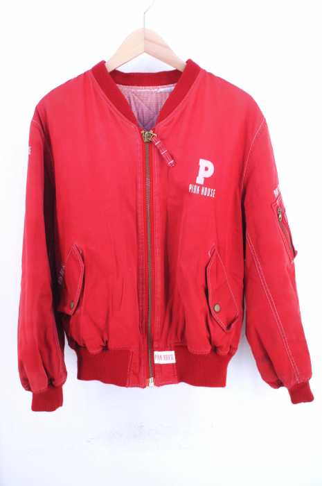 PINK HOUSE（ピンクハウス） 90S バックプリントボンバージャケット レディース アウター