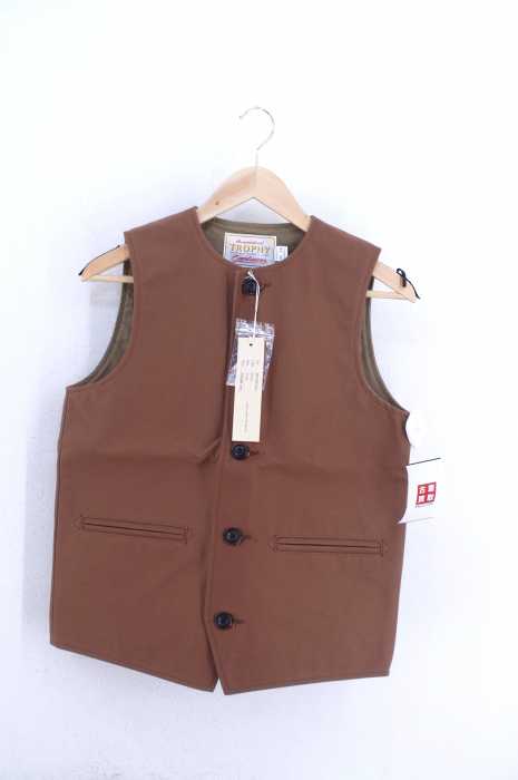 TROPHY CLOTHING(トロフィークロージング) Oiled Duck Crew Neck Vest メンズ トップス
