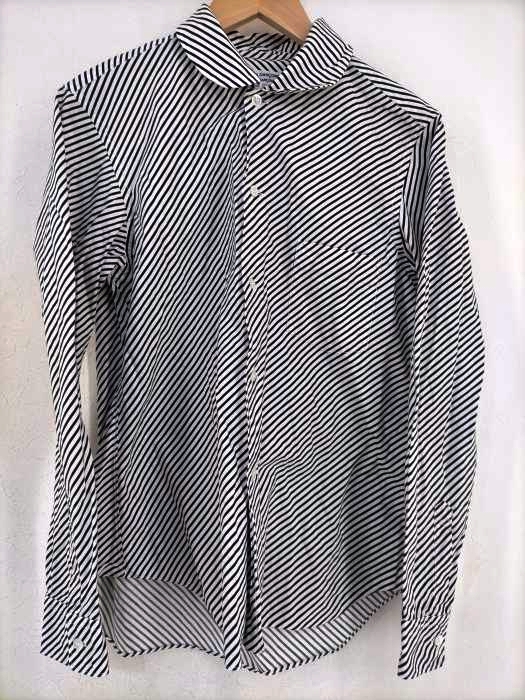 COMME des GARCONS COMME des GARCONS（コムデギャルソンコムデギャルソン） AD2010 ストライプ 丸襟ボタンシャツ レディース トップス
