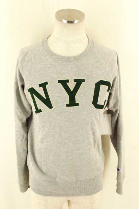 Champion (チャンピオン) NYC ロゴ裏毛トレーナー メンズ トップス