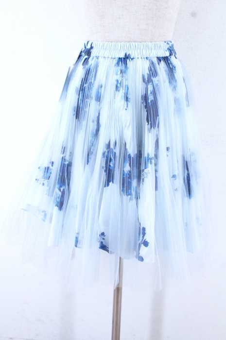 snidel （スナイデル） 15SS 花柄プリーツチュールスカート レディース スカート