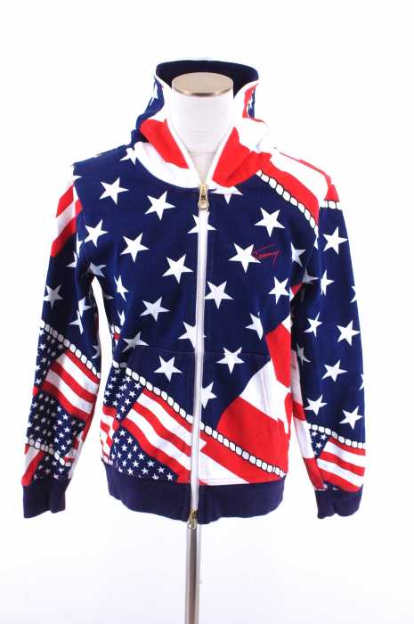 TOMMY(トミー) 総柄フルジップパーカー レディース トップス