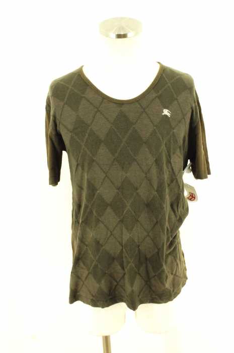 BURBERRY BLACK LABEL （バーバリーブラックレーベル） アーガイル柄Tシャツ メンズ トップス
