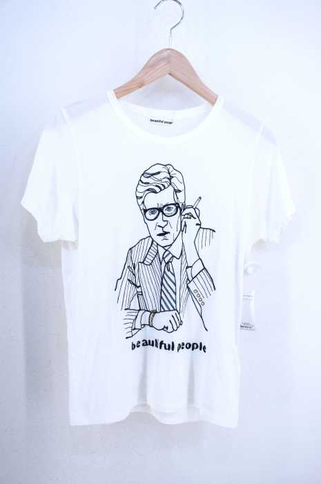 beautiful people (ビューティフルピープル) 100/2 jersey smorking gentleman T-shirt レディース トップス