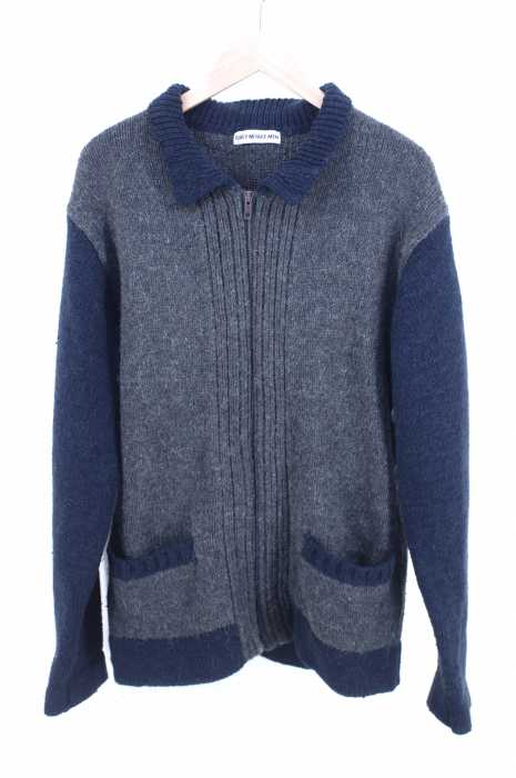ISSEY MIYAKE MEN（イッセイミヤケメン） 袖切替アルパカ混ジップアップカーディガン メンズ トップス