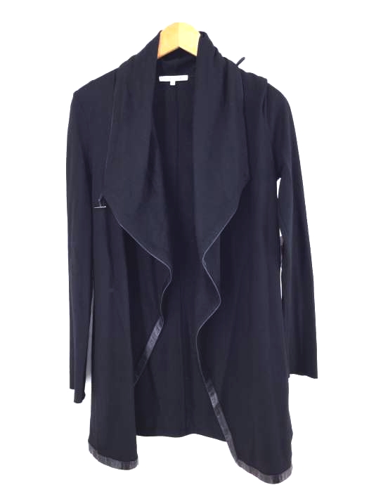 HELMUT LANG（ヘルムートラング） 16AW シープスキンパイピング ウールロングカーディガン レディース トップス