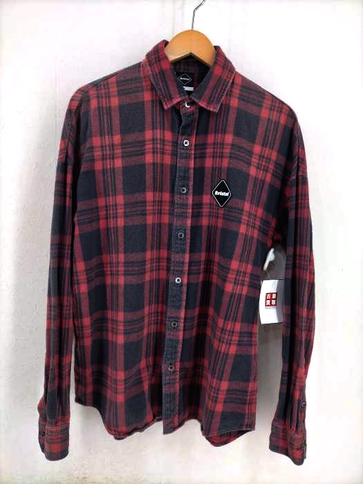 F.C.Real Bristol/ F.C.R.B.（エフシーレアルブリストル / エフシーアールビー） 16AW ARCH STAR FLANNEL CHECK SHIRTS ネルシャツ メンズ トップス