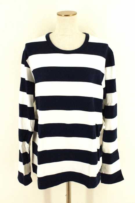 agnes b. × BIOTOP × adam et rope (アニエスべー　ビオトープ　アダムエロペ) ボーダー柄ロングスリーブTシャツ レディース トップス