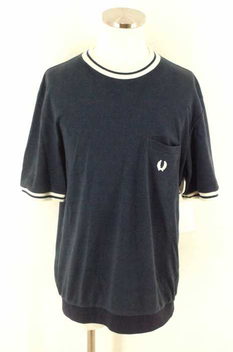 FRED PERRY × NIGEL CABOURN （フレッドペリー × ナイジェルケーボン ） ワンポイント刺繍半袖スウェット メンズ トップス