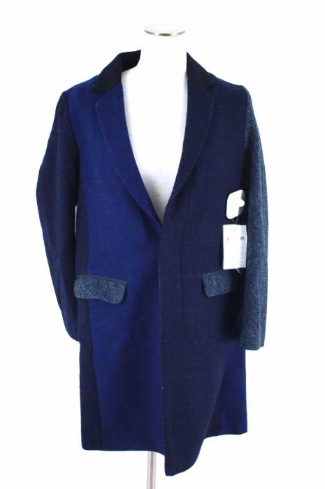 BEAUTY & YOUTH UNITED ARROWS × Harris Tweed (ビューティーアンドユースユナイテッドアローズ × ハリスツイード) 14AW クレイジーパターンウールチェスターコート レディース アウター