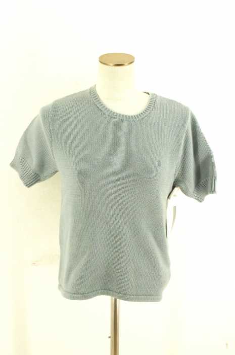 POLO SPORT RALPH LAUREN （ポロスポーツラルフローレン） ロゴ刺繍クルーネックニット半袖Tシャツ レディース トップス