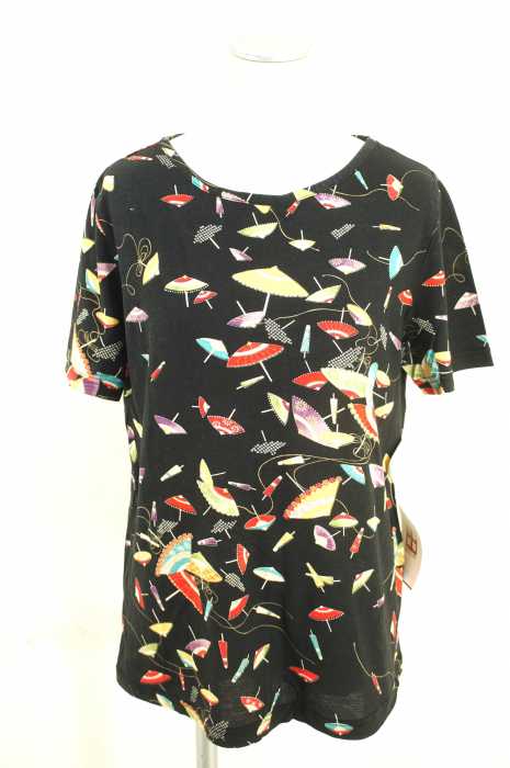 Pagon() 総柄傘デザインTシャツ レディース トップス