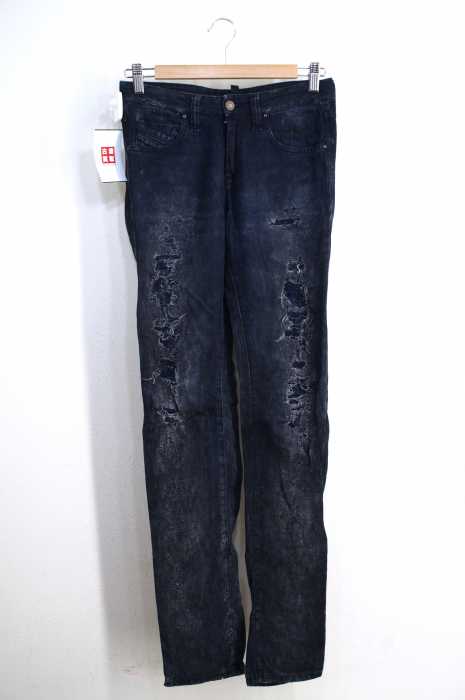 DIESEL BLACK GOLD(ディーゼルブラックゴールド) ダメージ加工スキニーデニム レディース パンツ