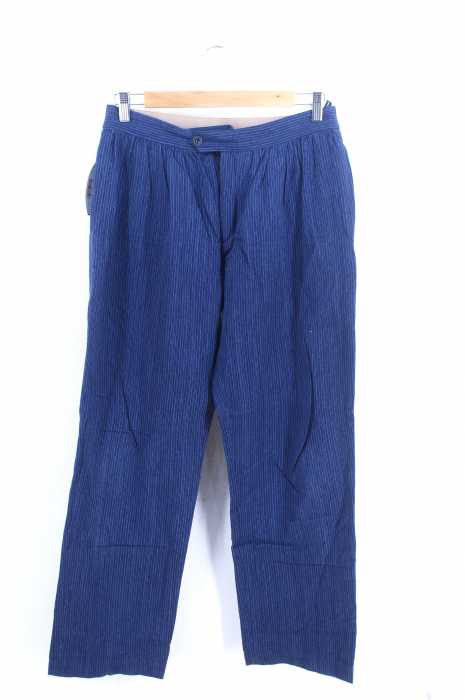 FRANK LEDER（フランクリーダー） 18SS bohemiaシリーズ ストライプ柄イージースラックス メンズ パンツ