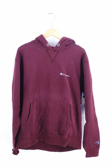 Champion （チャンピオン） 90S USA製 ロゴ刺繍前Vプルオーバーパーカ メンズ トップス