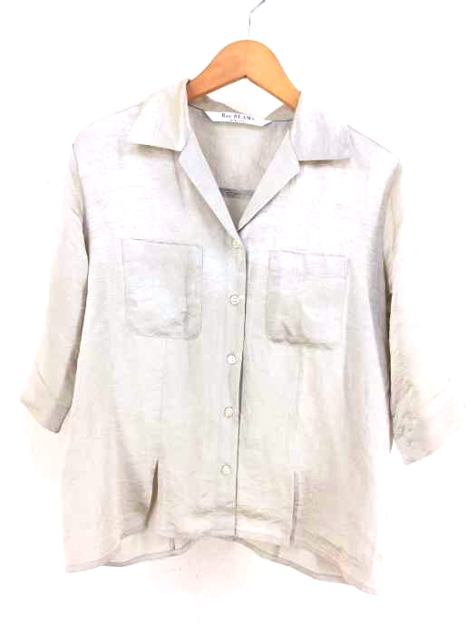 Ray BEAMS（レイビームス） 20SS ワッシャー サテン スリット シャツ レディース トップス