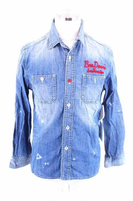 BEN DAVIS (ベンデイビス) USED加工デニムシャツ メンズ トップス