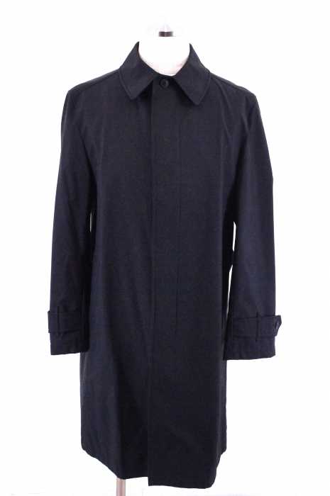 BURBERRY BLACK LABEL （バーバリーブラックレーベル） フライフロントステンカラーコート メンズ アウター