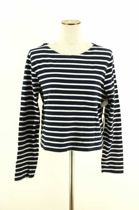 PETIT BATEAU （プチバトー） ボーダーバスクシャツ レディース トップス