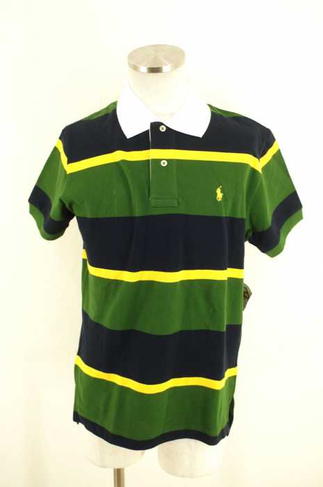 Polo by RALPH LAUREN （ポロバイラルフローレン） ボーダー柄刺繍ポロシャツ メンズ トップス