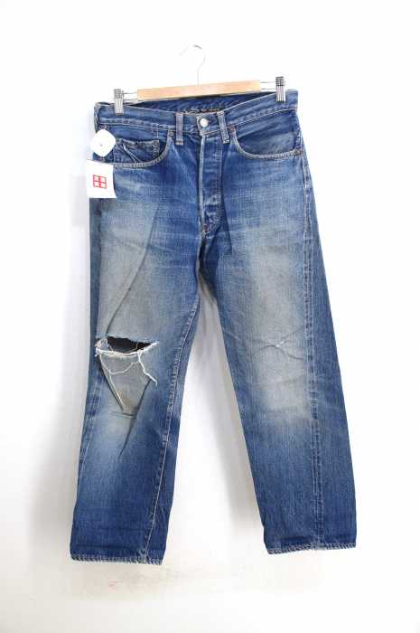 Levi's （リーバイス） 60S BIG E ボタン裏W Vステッチ Sタ イプ ストレートデニム メンズ パンツ