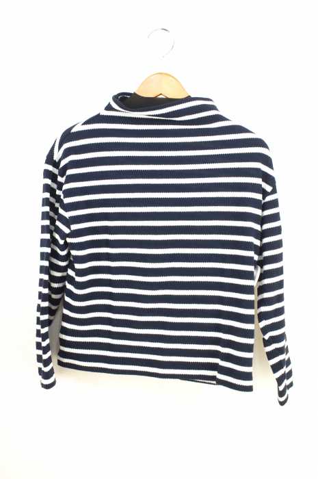 BEAUTY & YOUTH UNITED ARROWS  （ビューティーアンドユースユナイテッドアローズ） 鹿の子ボーダーボトルネック9分袖プルオーバー レディース トップス