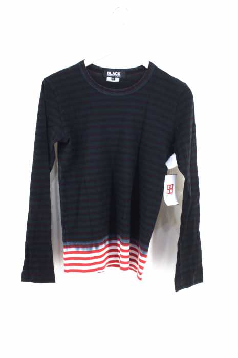 BLACK COMME des GARCONS (ブラックコムデギャルソン) AD2009 グラデーションボーダーカットソー レディース トップス