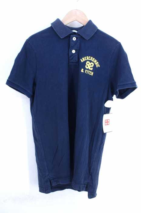 Abercrombie & Fitch（アバクロンビーアンドフィッチ） ロゴ刺繍鹿の子ポロシャツ メンズ トップス